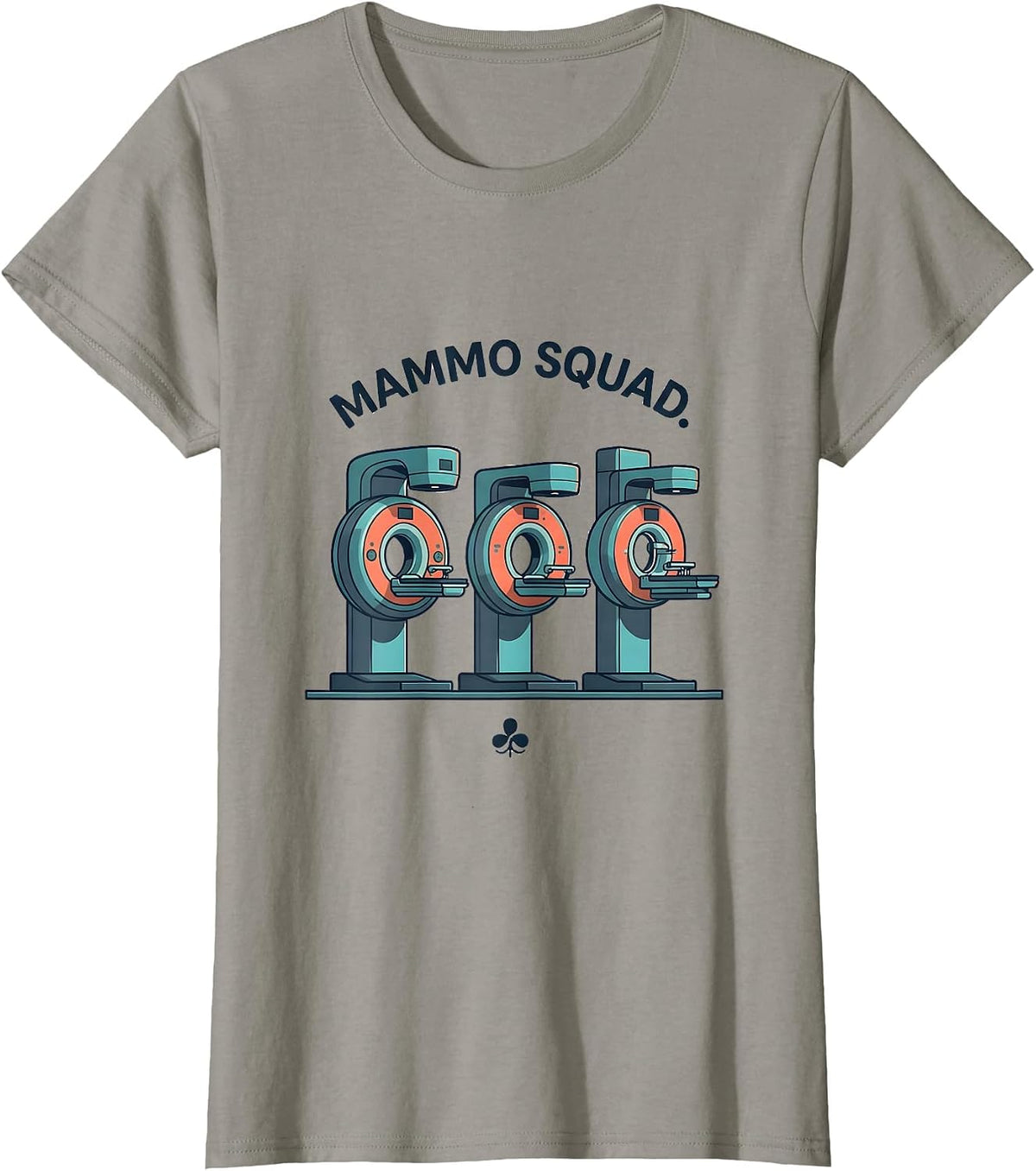 Women's Mammo Squad Radiology Tech Cute Rad Tech Occupation Pride T-Shirt - Slate Grey