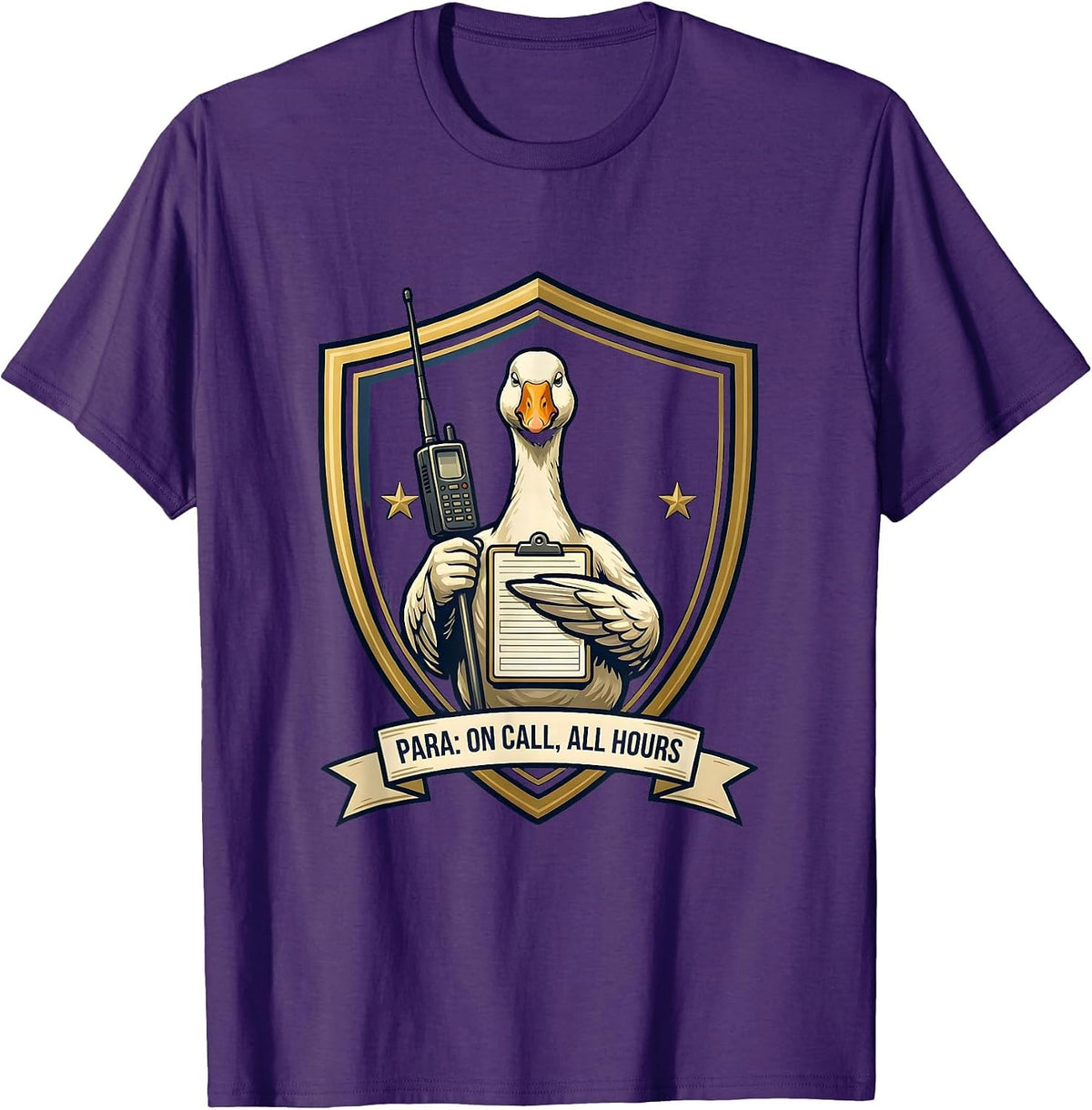 Para On Call All Hours Funny Paraprofessional SPED Teacher T-Shirt - Purple