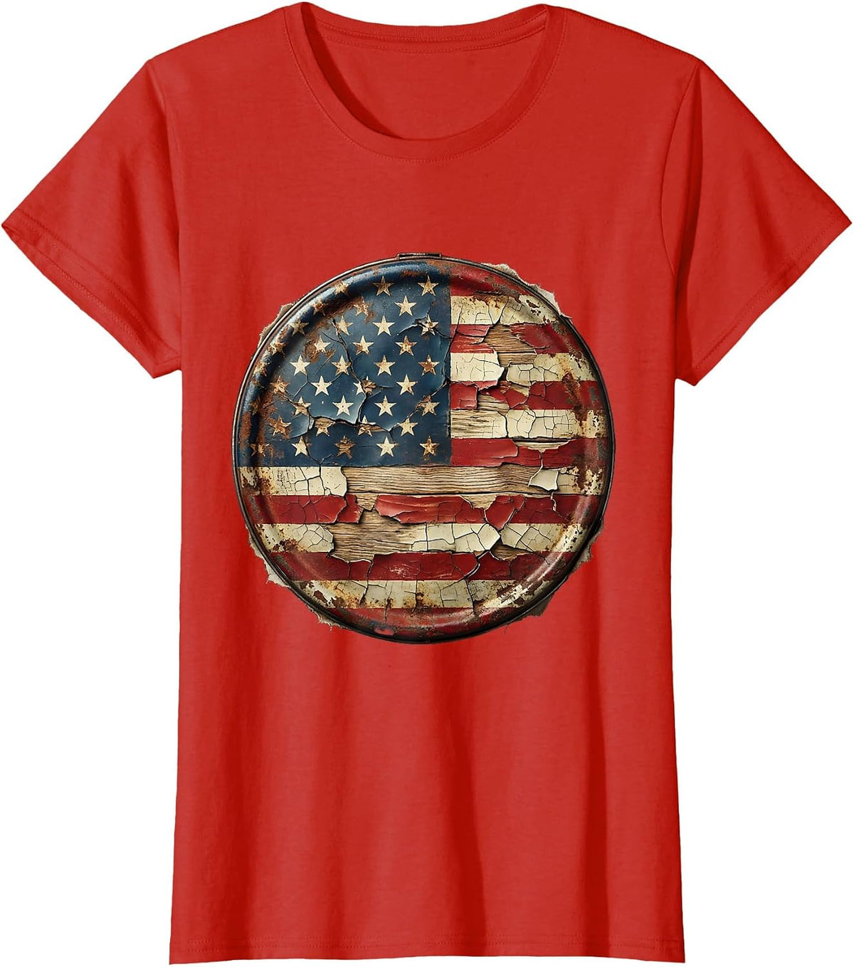 Vintage Lunchbox Stack Labor Day Graphic T-Shirt - Red