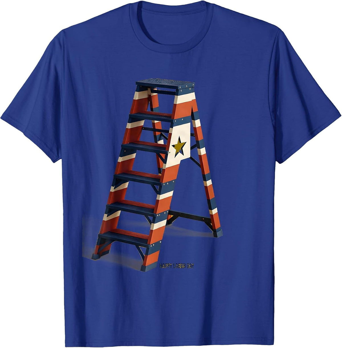 Happy Labor Day Midcentury Modern Union Pride Patriotic T-Shirt - Royal Blue