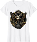 Women's Eagle and Cast Iron Skillet Chef Graphic T-Shirt - White
