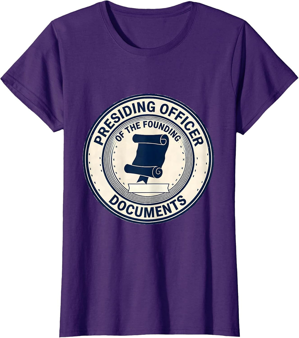 Women's Presiding Officer Of The Founding Documents Funny Teacher T-Shirt - Purple