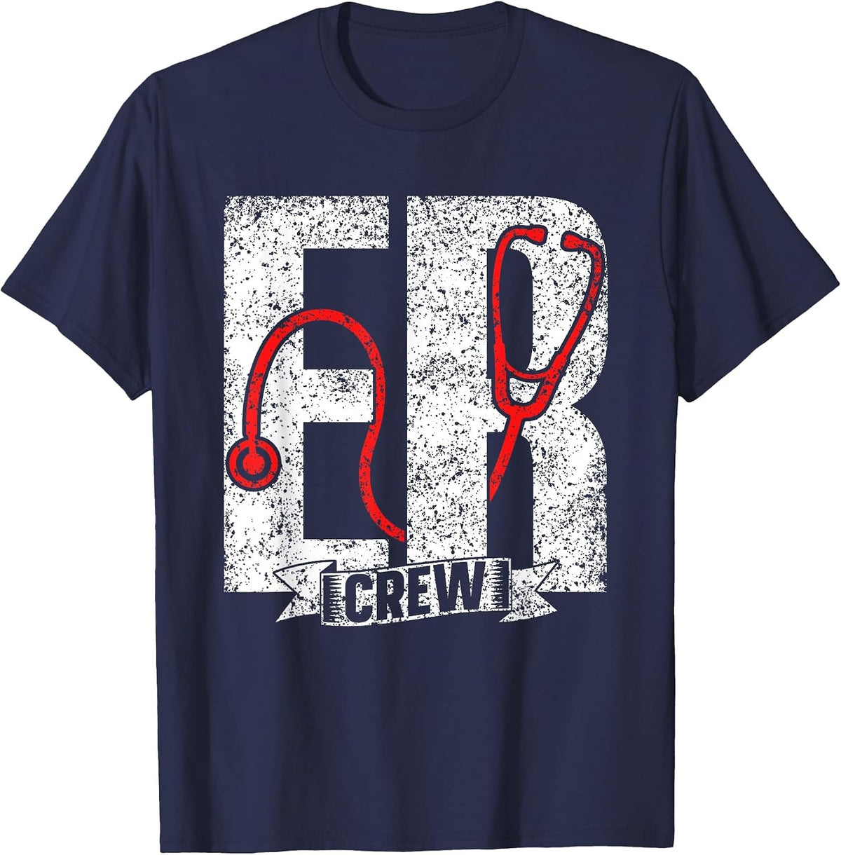 Emergency Department Crew Nursing Nurse T-Shirt - Navy Blue