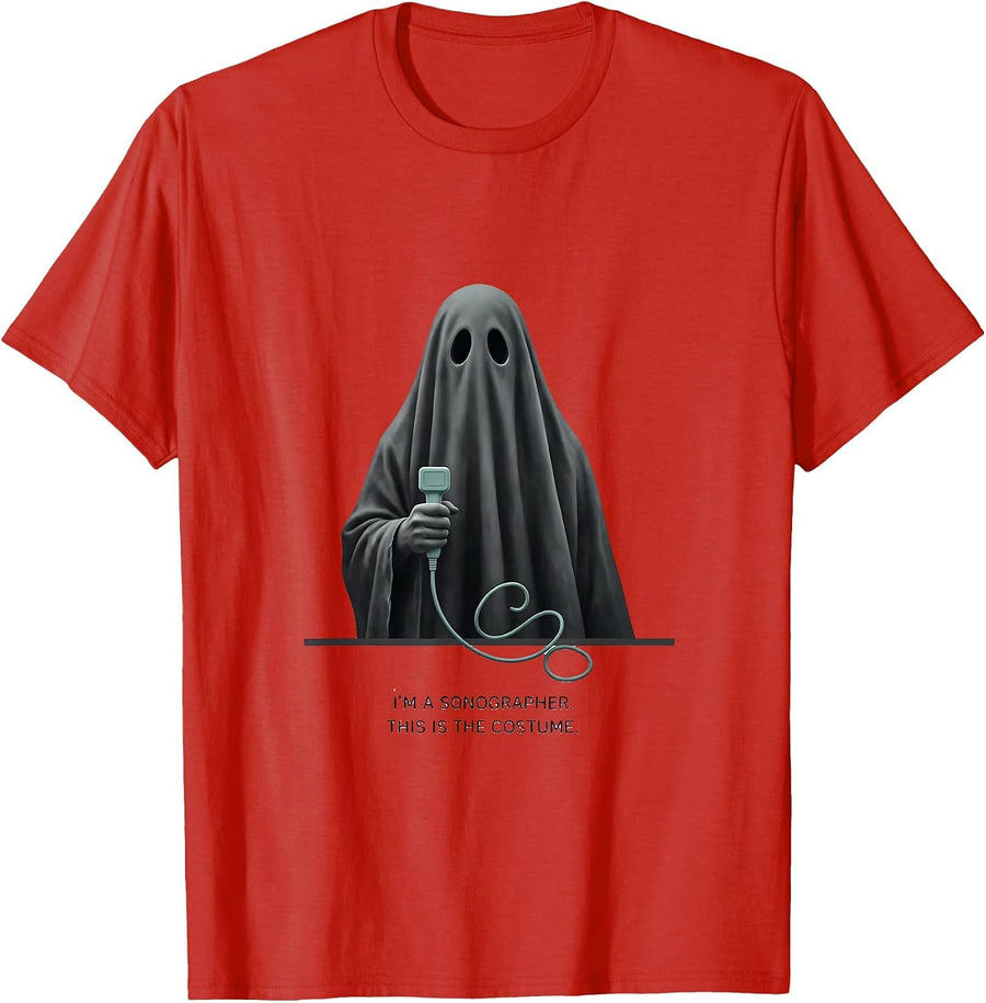 Men's I'm A Sonographer. This Is The Costume Medical T-Shirt - Red