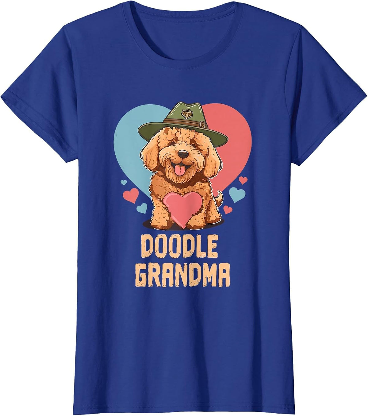 Doodle Grandma Goldendoodle Mom Cute Dog Lover Doodle Mama T-Shirt - Royal Blue