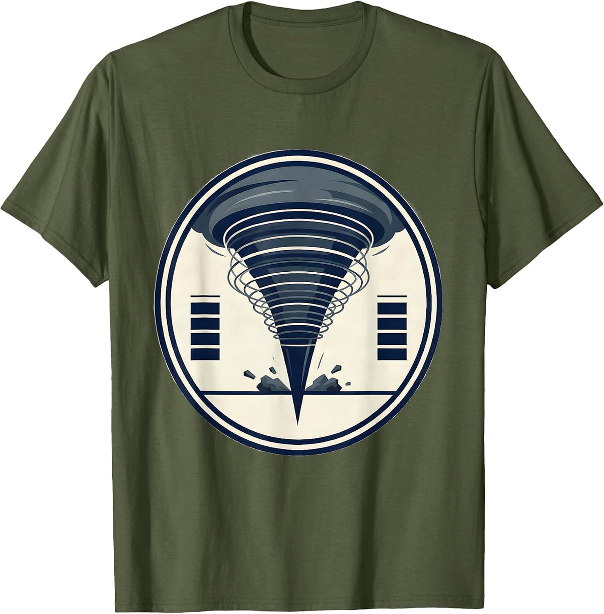 Sealed Tornado Storm Chaser Meteorology Enthusiast Humor T-Shirt - Olive Green
