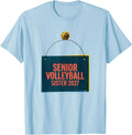 Men's Senior Volleyball Sister 2027 Sentimental Senior Night T-Shirt - Baby Blue