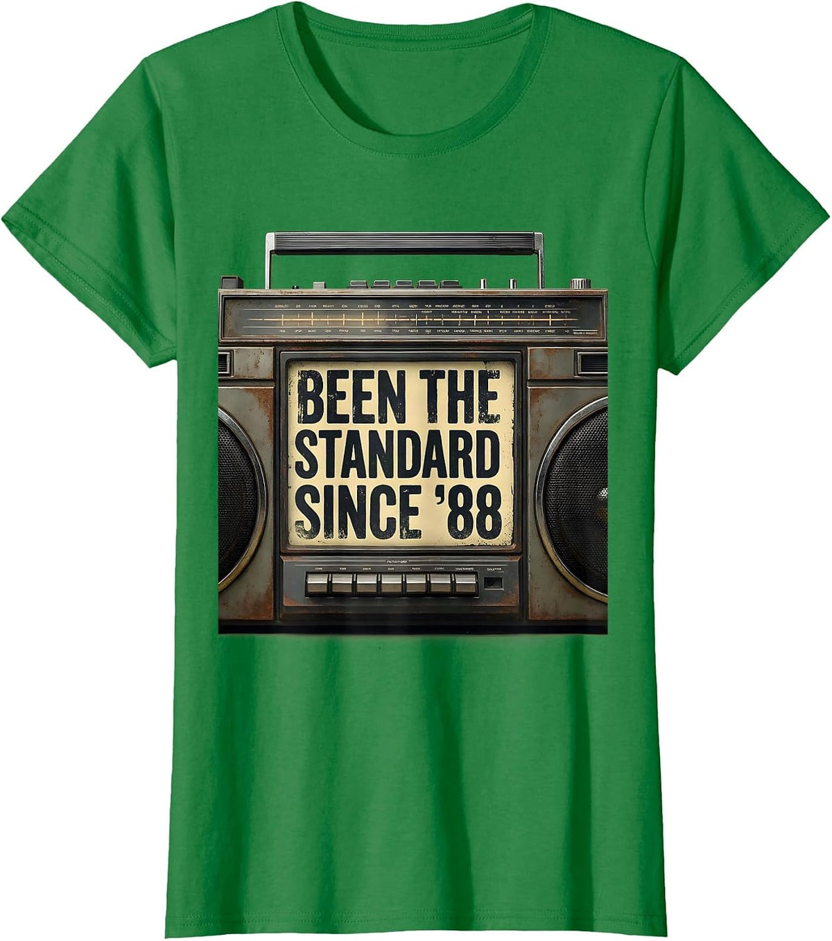 Women's Been The Standard Since 88 Vintage 90s Hip-Hop Rap Music T-Shirt - Kelly Green