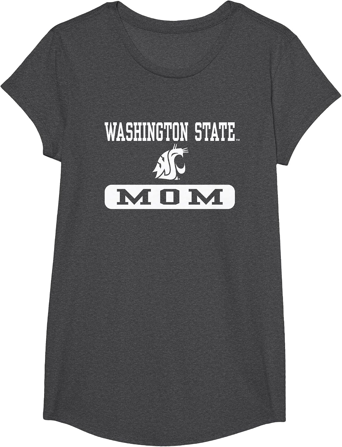 Washington State Cougars Mom Officially Licensed T-Shirt - Girls Dark Heather Grey