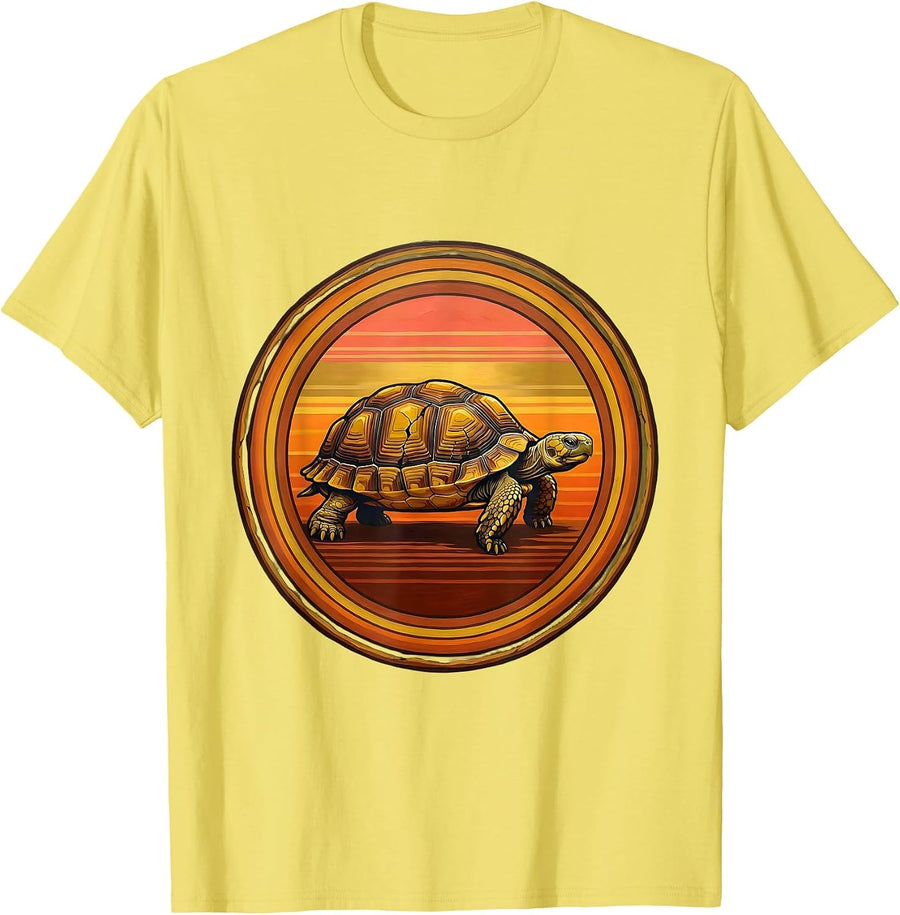 Men's Unbothered Turtle Cracked Shell Graphic T-Shirt - Lemon Yellow