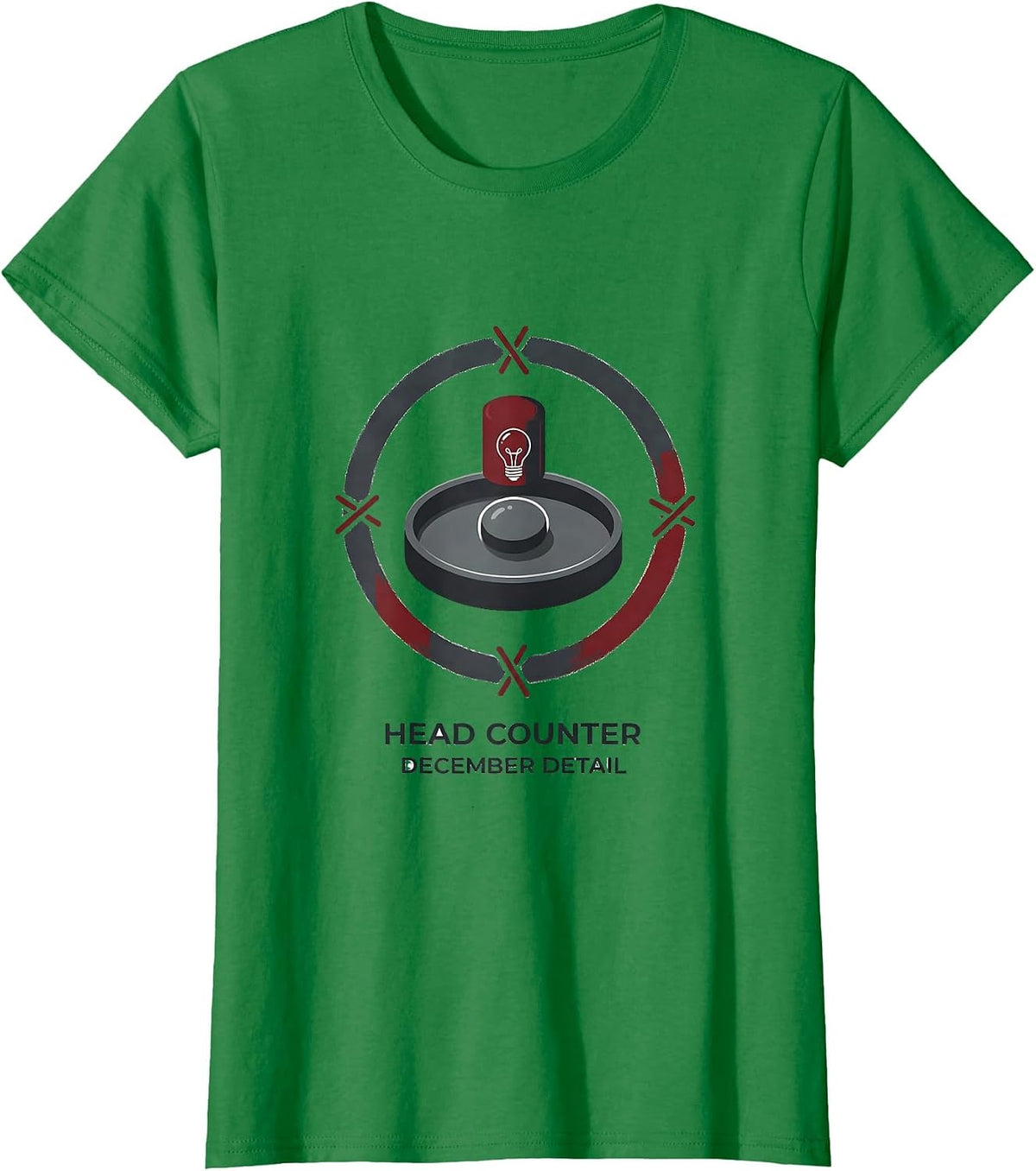 Head Counter December Detail Funny Pharmacy Squad Christmas T-Shirt - Kelly Green