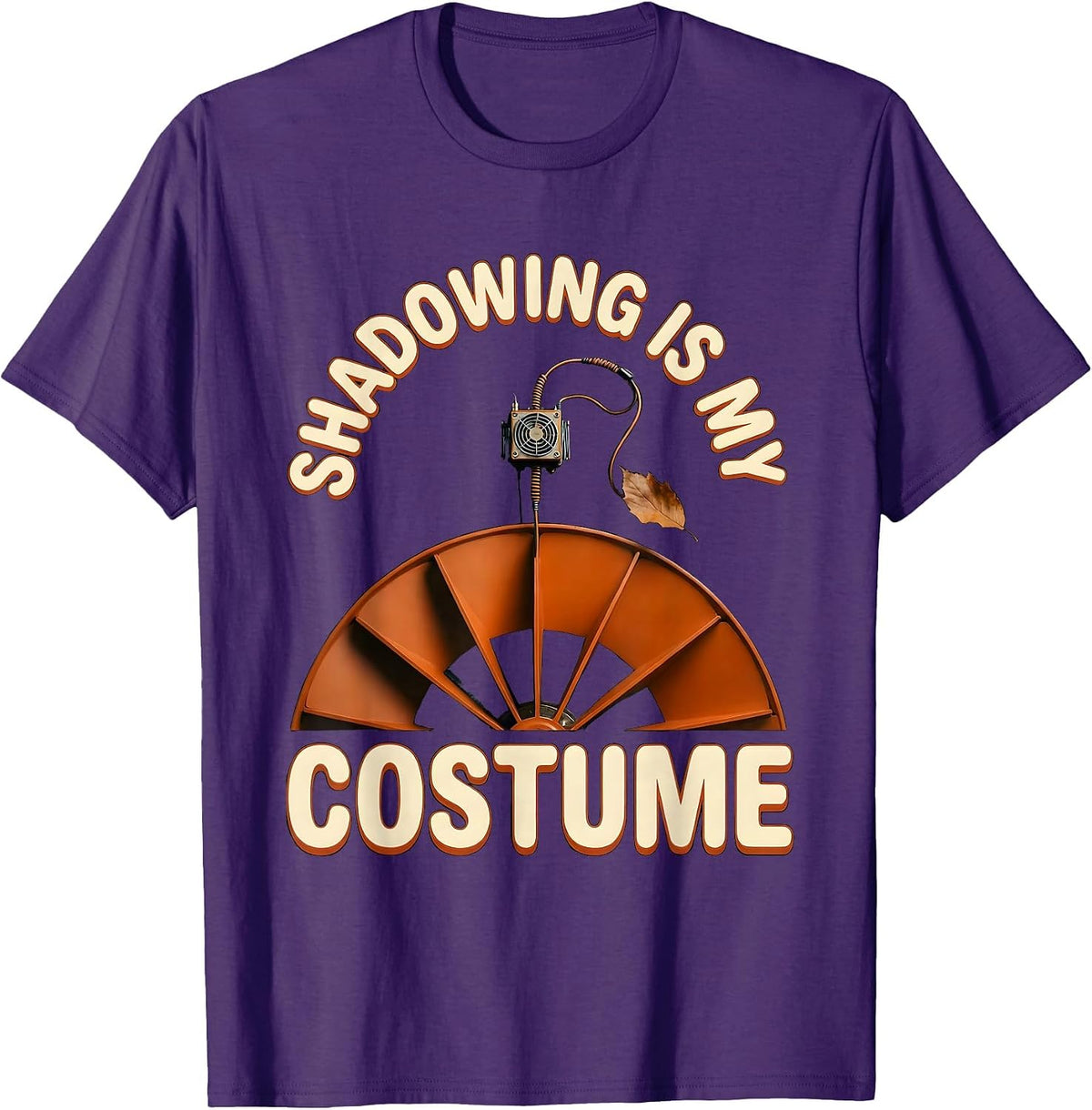 Shadowing Is My Costume Funny Sonographer Halloween T-Shirt - Purple