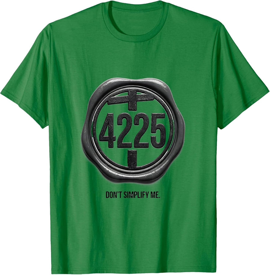 Men's √4225 Don't Simplify Me Math Teacher Birthday Gift T-Shirt - Kelly Green