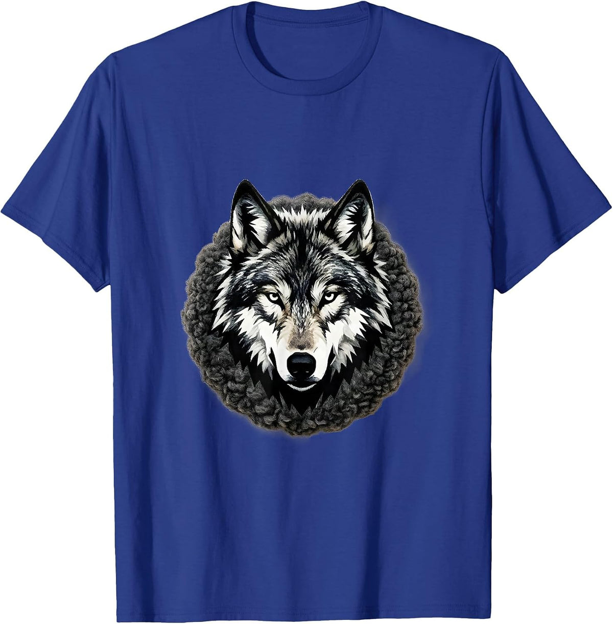 Men's Wolf in Sheep's Clothing Graphic Design T-Shirt - Royal Blue
