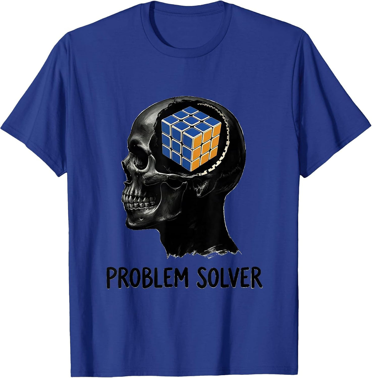 Problem Solver Funny Speed Cubing Puzzle Cube Humor T-Shirt - Royal Blue