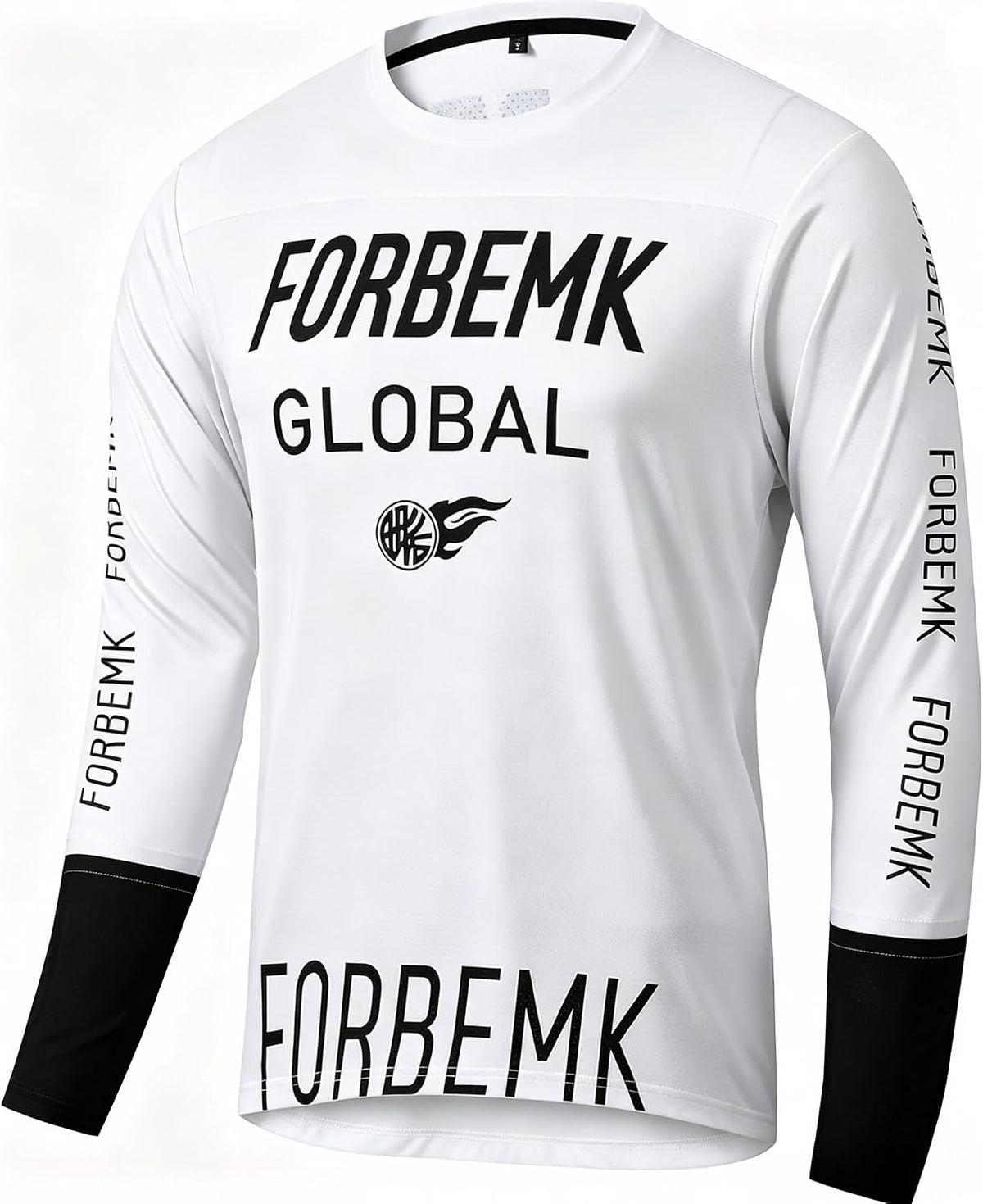 FORBEMK Men's Bike Shirts Long Sleeve Quick Dry&Moisture-Wicking Running Hiking Cycling Jerseys Long Sleeve Bicycle Shirt -