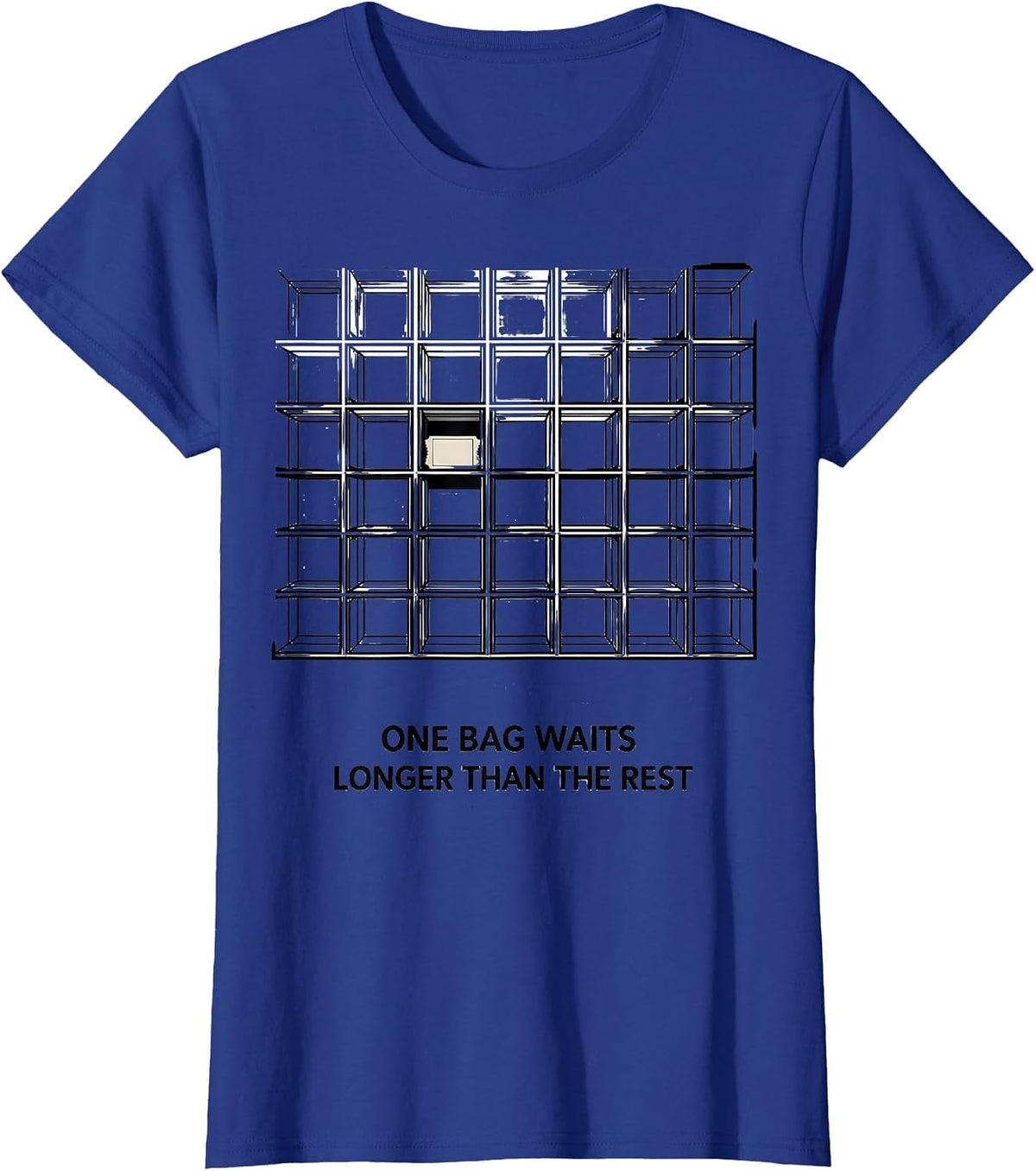 Women's One Bag Waits Longer Than The Rest Funny Pharmacy Squad T-Shirt - Royal Blue