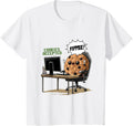 Cookies Accepted Nerd Shirt Funny Computer Internet Coder T-Shirt, Youth, White, 4T - As Pictured