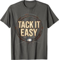 Tack It Easy Vintage Welder Trade Pride Humor T-Shirt - Asphalt Grey