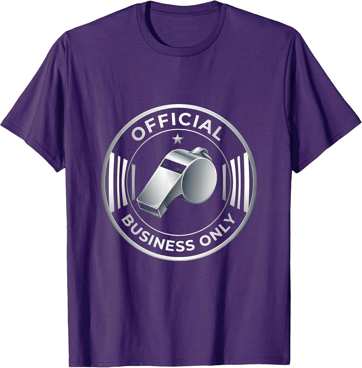 Official Business Only Bold Statement Design T-Shirt - Purple