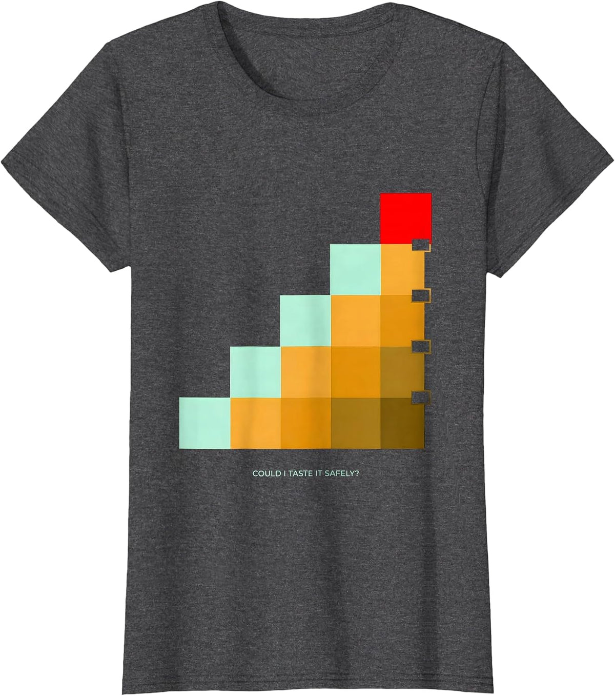 Women's Could I Taste It Safely Funny Periodic Table Chemistry T-Shirt - Dark Heather Grey