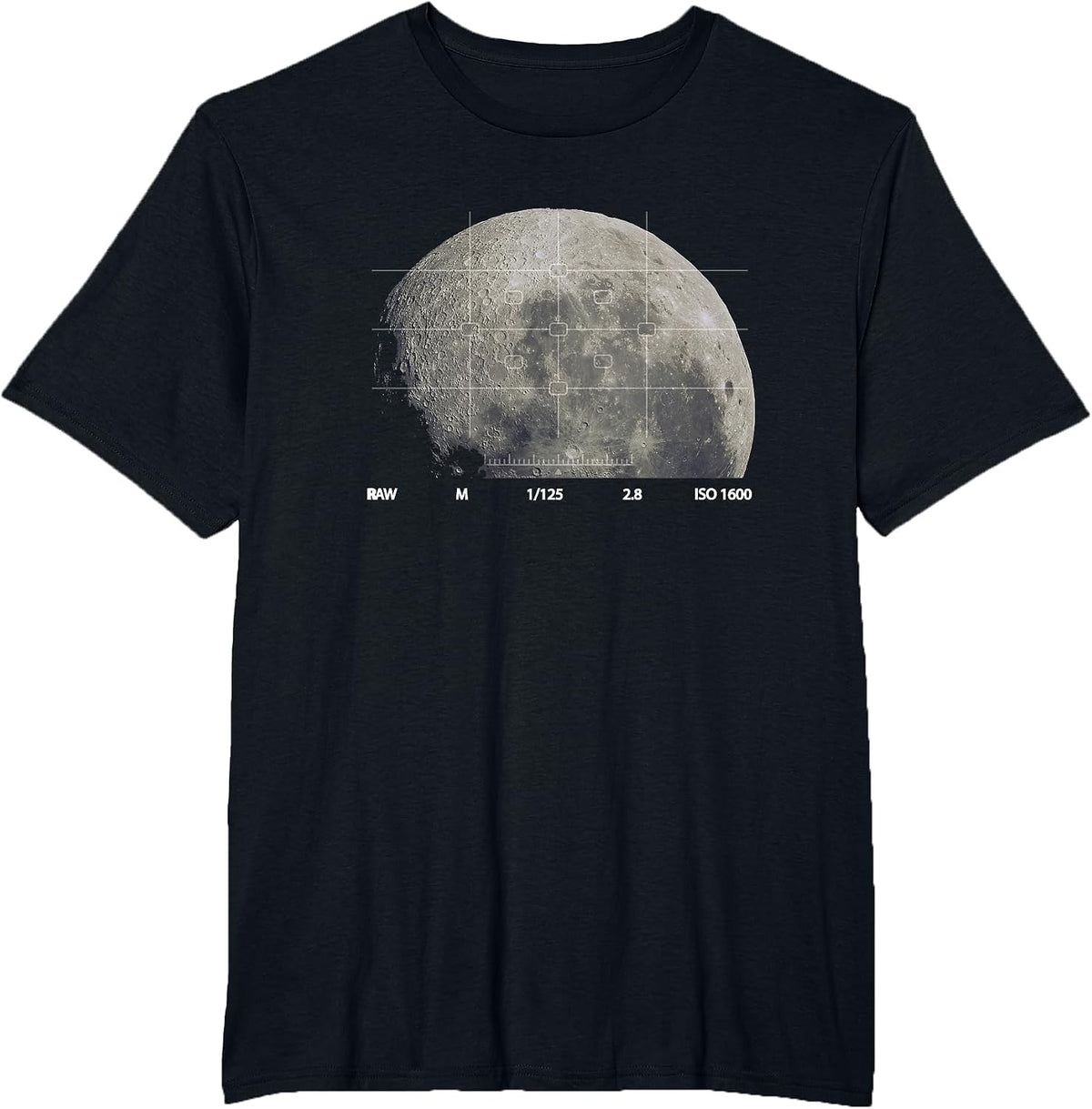 Astronomy Moon Photography Kids Men Women Astrophotography T-Shirt - Black