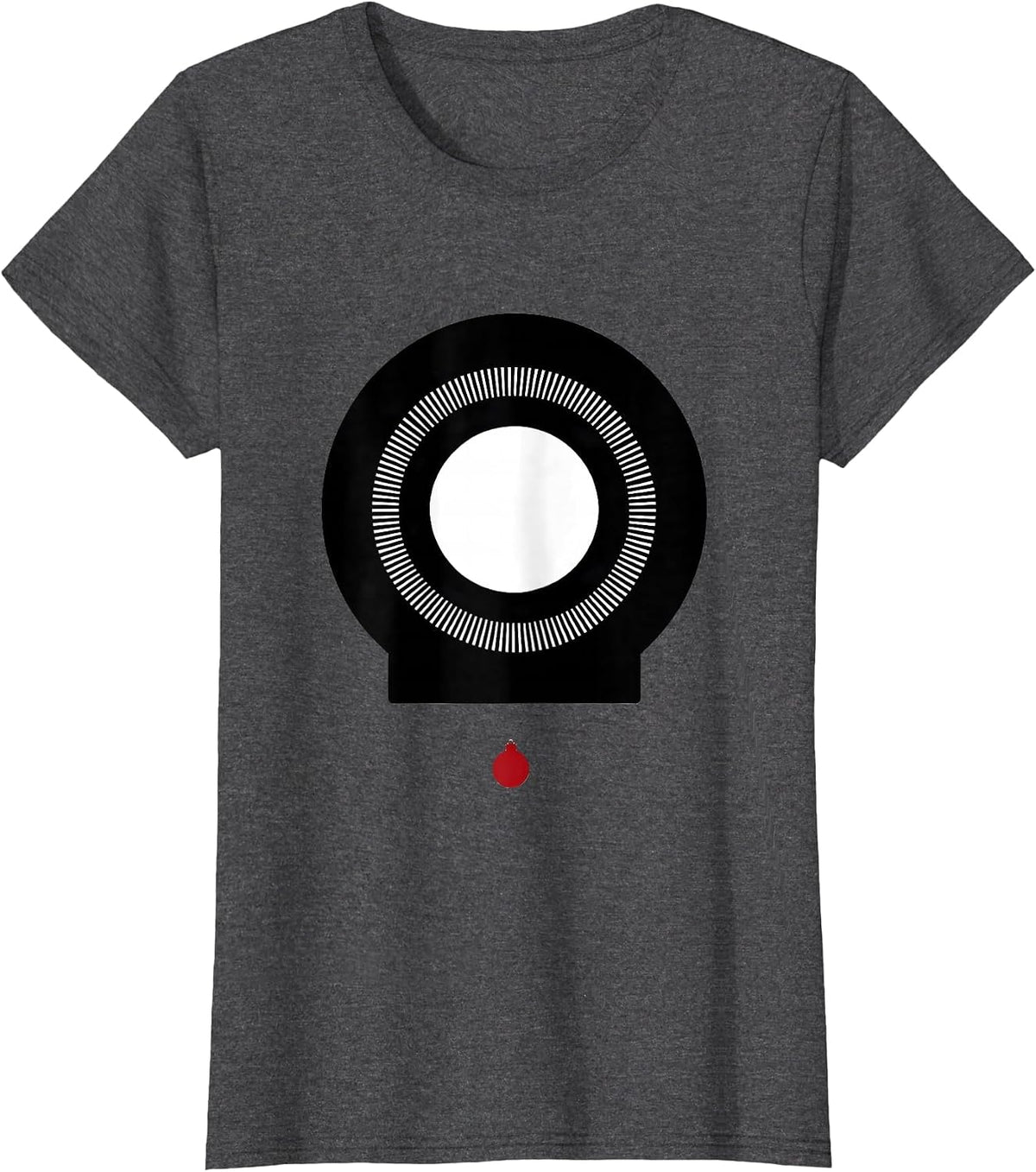 Women's CT Scan Ring Radiology Tech Christmas Humor T-Shirt - Dark Heather Grey