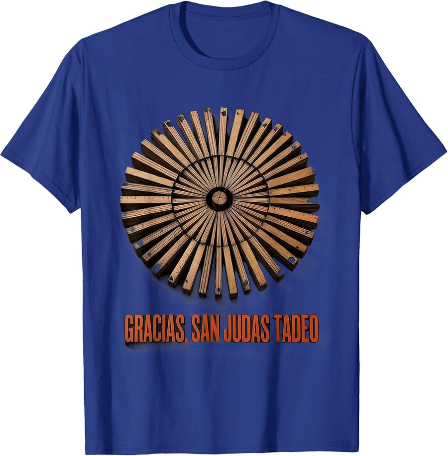 Gracias, San Judas Tadeo Spanish Catholic Devotional Faith T-Shirt - Royal Blue