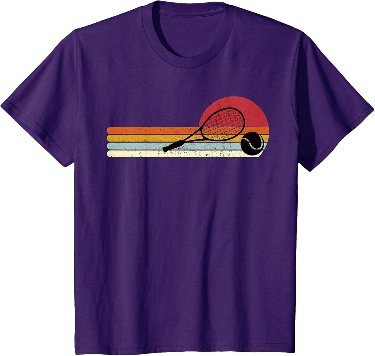 Tennis Sunset T-Shirt - Purple