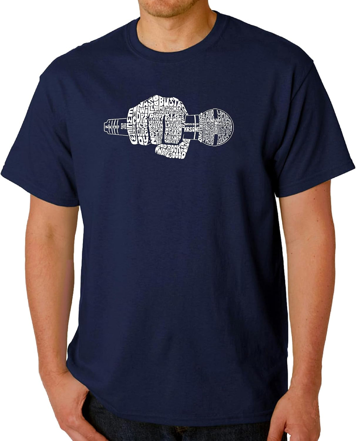 90's Rappers - Men's Word Art T-Shirt - Blue