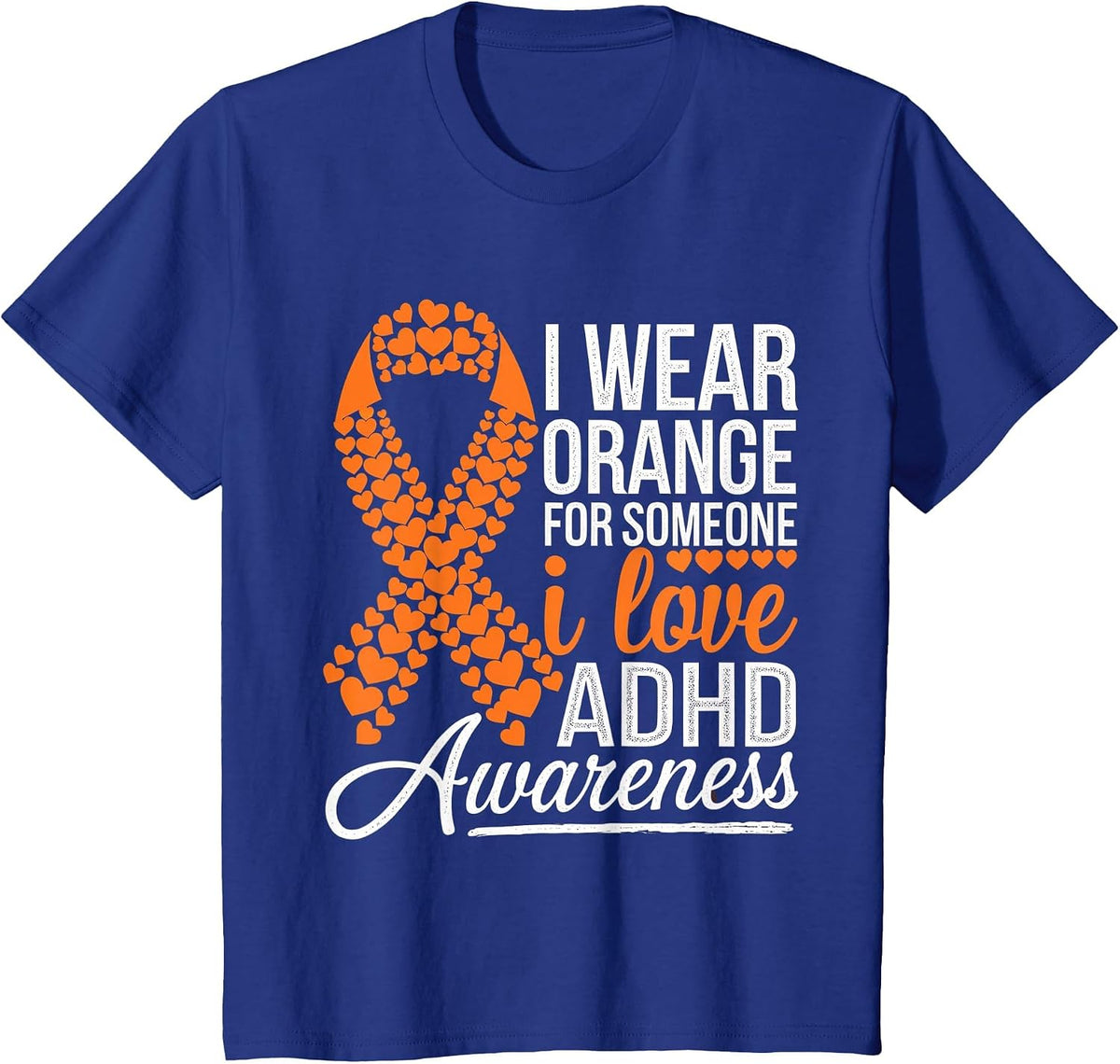 ADHD Awareness Month ADHD Embrace Neurodiversity T-Shirt - Royal Blue