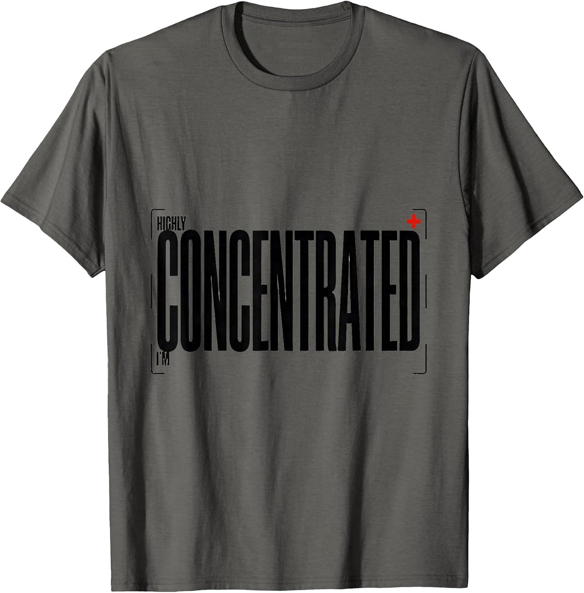 I'm Highly Concentrated Funny Science Chemistry Nerd Humor T-Shirt - Asphalt Grey