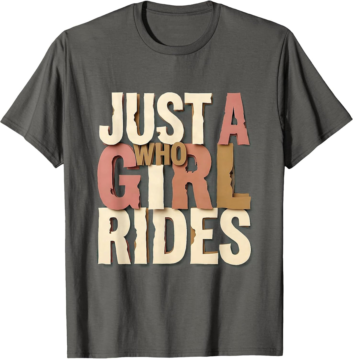 Men's Just a Girl Who Rides Horse Lover Design T-Shirt - Asphalt Grey