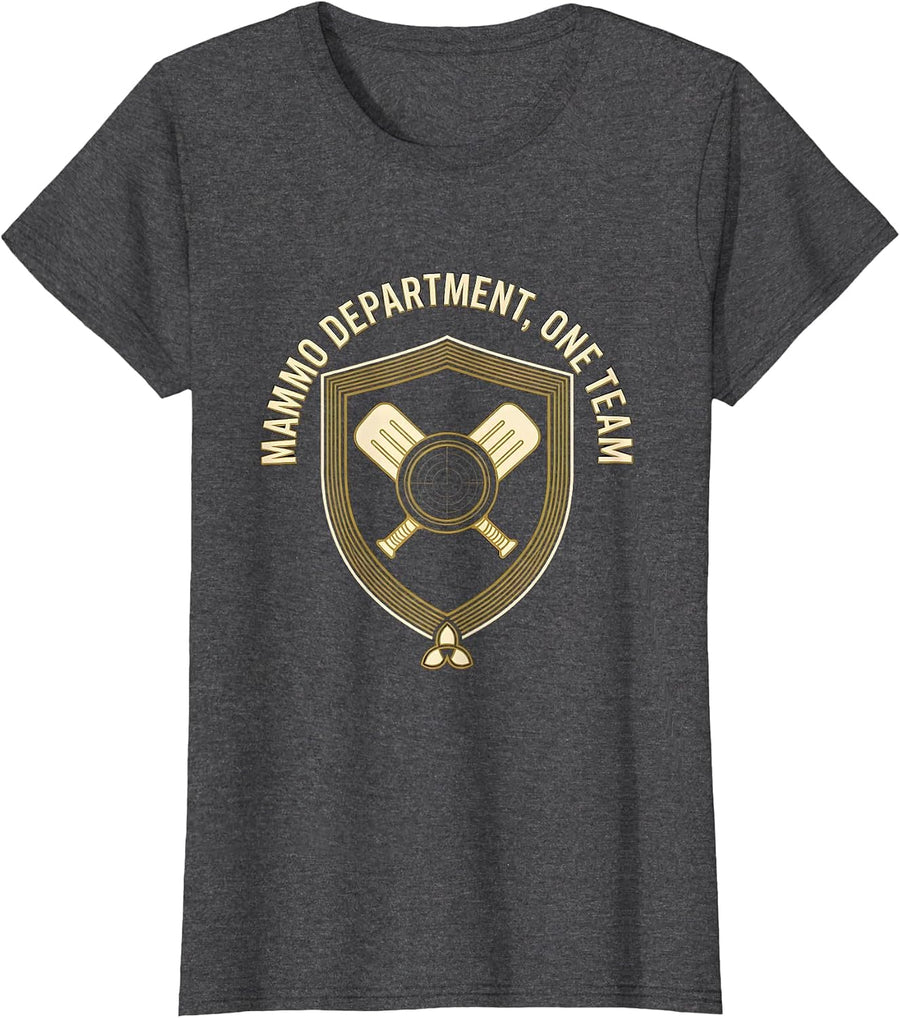 Women's Mammo Department One Team Radiology Tech Rad Tech X-Ray T-Shirt - Dark Heather Grey