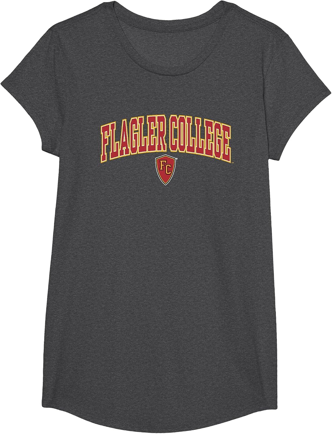 Flagler Saints Arch Over Officially Licensed T-Shirt - Girls Dark Heather Grey