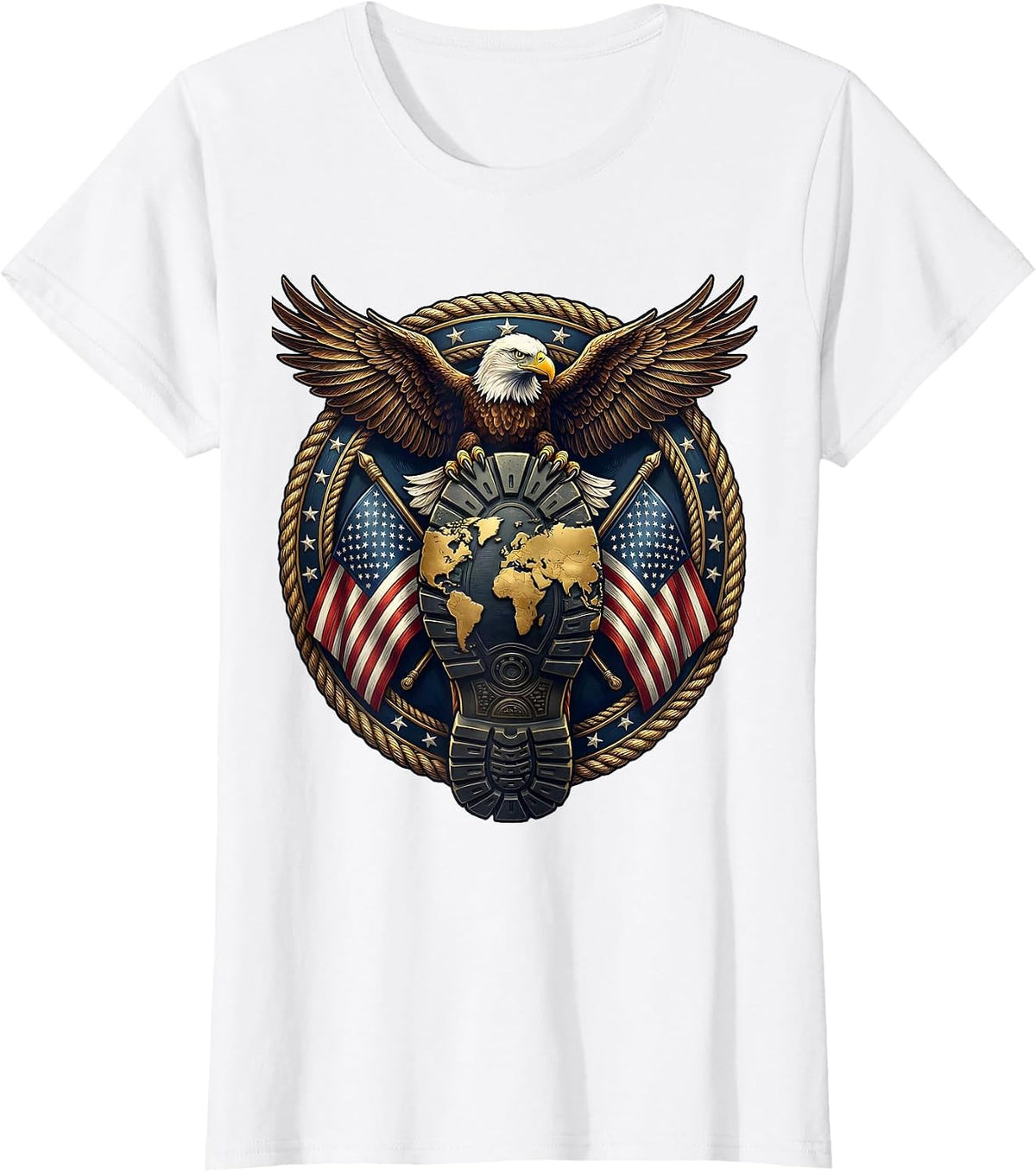 Boots on the Ground World Map Sole Graphic T-Shirt - White
