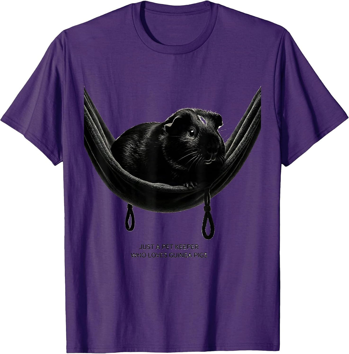 Men's Just A Pet Keeper Who Loves Guinea Pigs Pet Lover T-Shirt - Purple