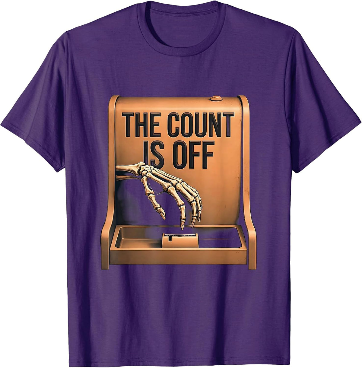The Count Is Off Funny Pharmacy Technician Halloween T-Shirt - Purple