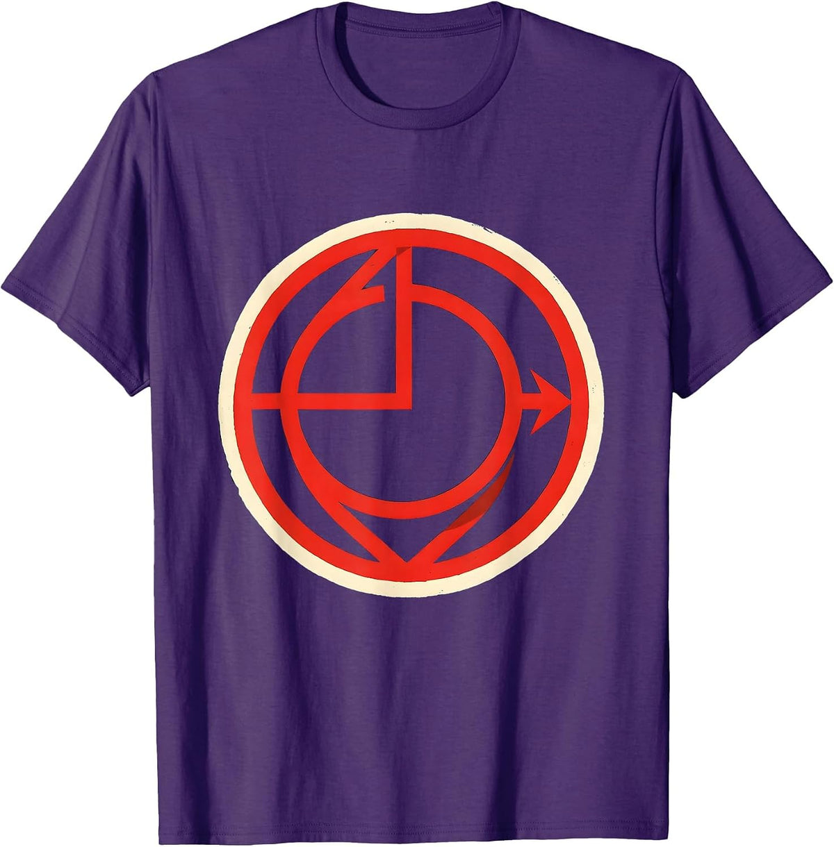 Math Tangent Line Emblem Funny Math Teacher Humor T-Shirt - Purple