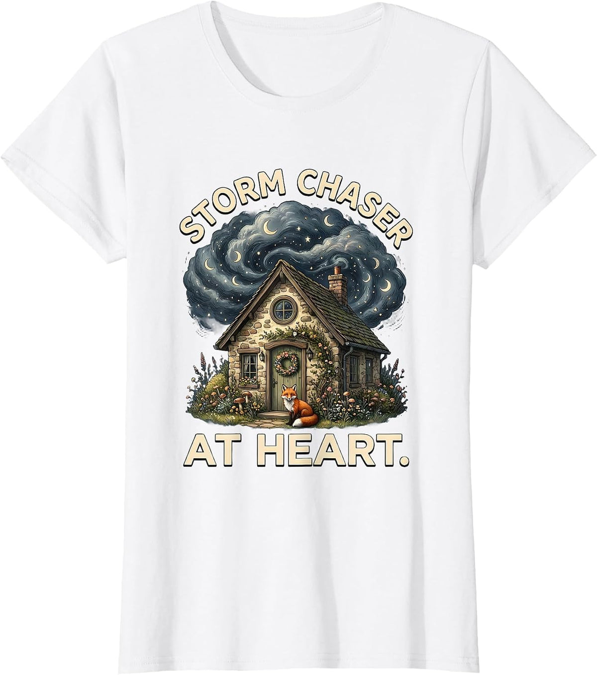 Women's Storm Chaser At Heart Stronger Than The Storm T-Shirt - White