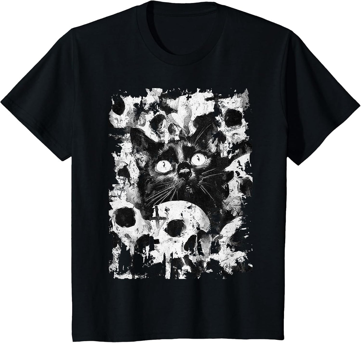 Gothic Punk Dark Fashion Y2K Streetwear Vintage Women Men T-Shirt - Black