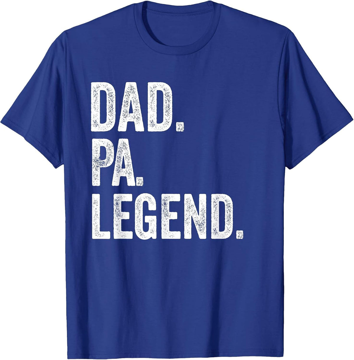 Dad Pa Legend - Vintage Distressed Bold Pa Graphic T-Shirt - Royal Blue
