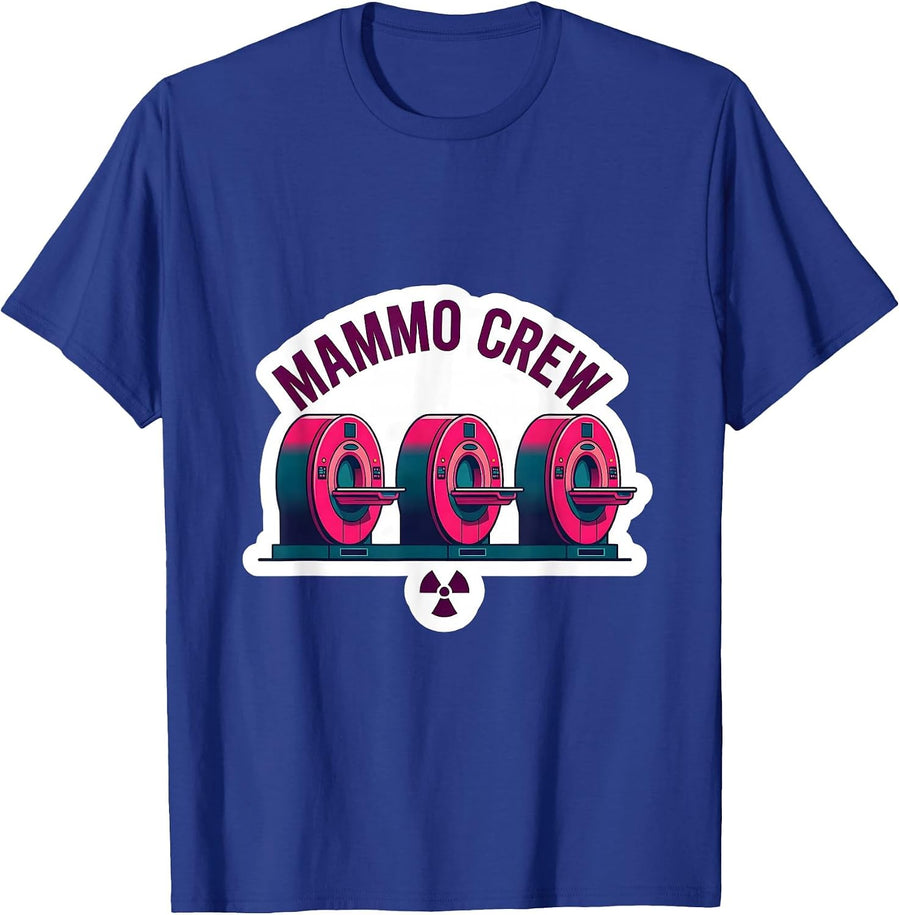 Mammo Crew Radiology Tech X-ray Tech Rad Tech T-Shirt - Royal Blue