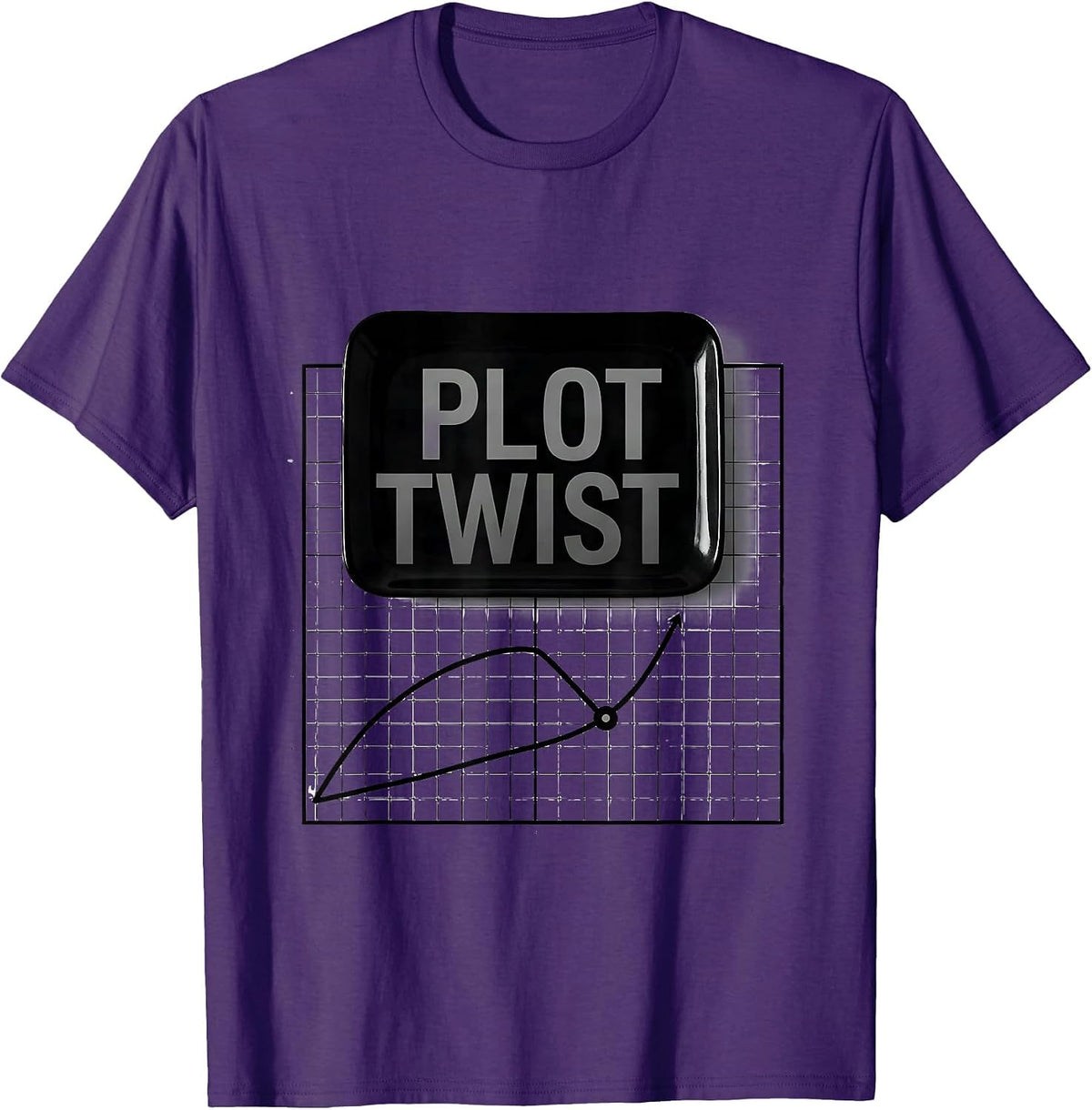 Plot Twist Funny Math Teacher Gift STEM Class T-Shirt - Purple