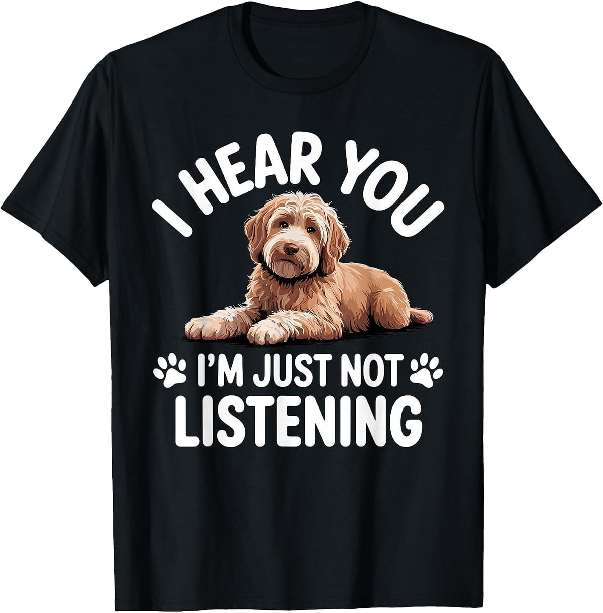 Funny Goldendoodle Art for Men Women Goldendoodle Lover T-Shirt - Black