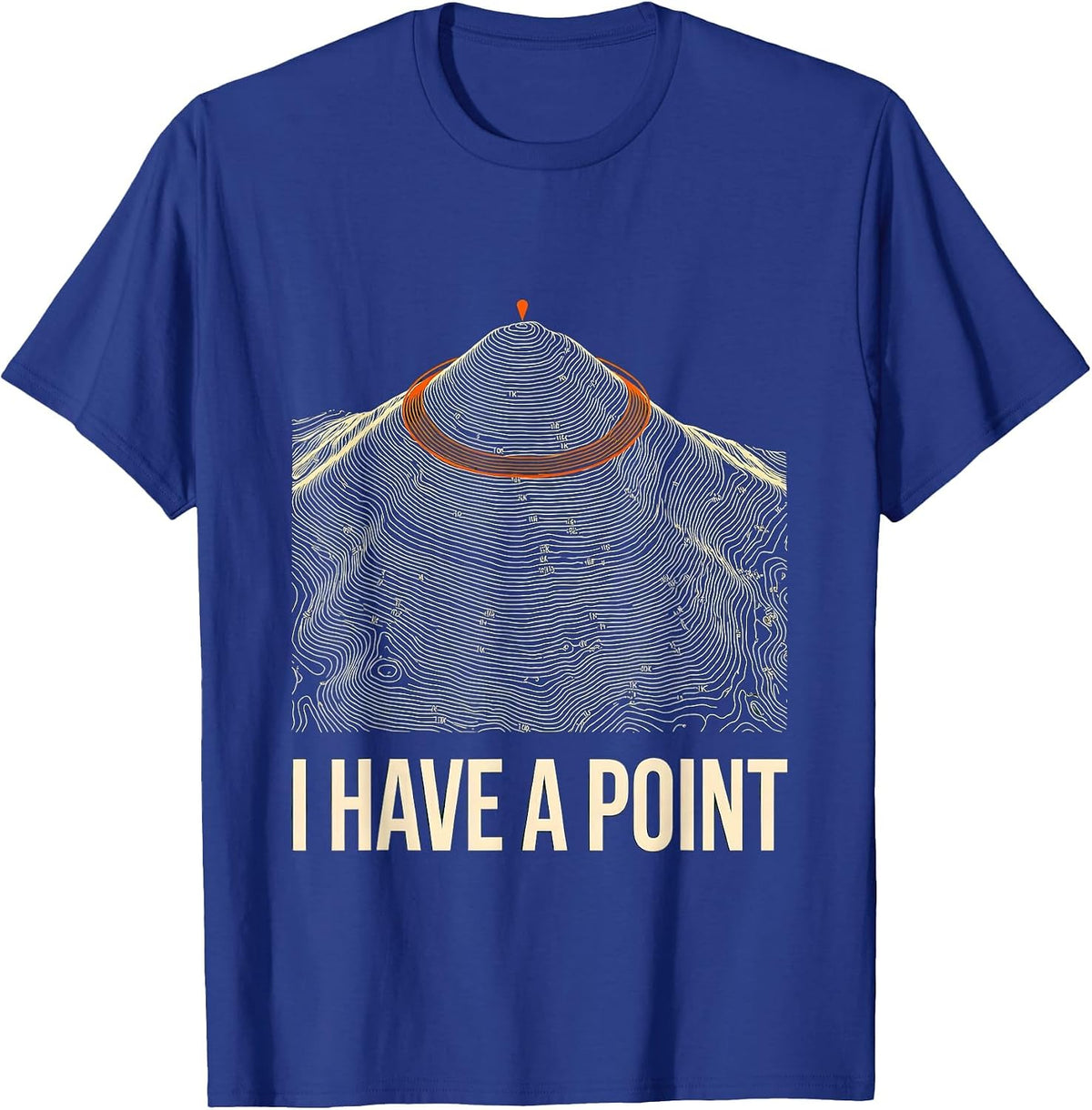 Men's I Have A Point Funny Math Teacher Nerd Humor Gift T-Shirt - Royal Blue