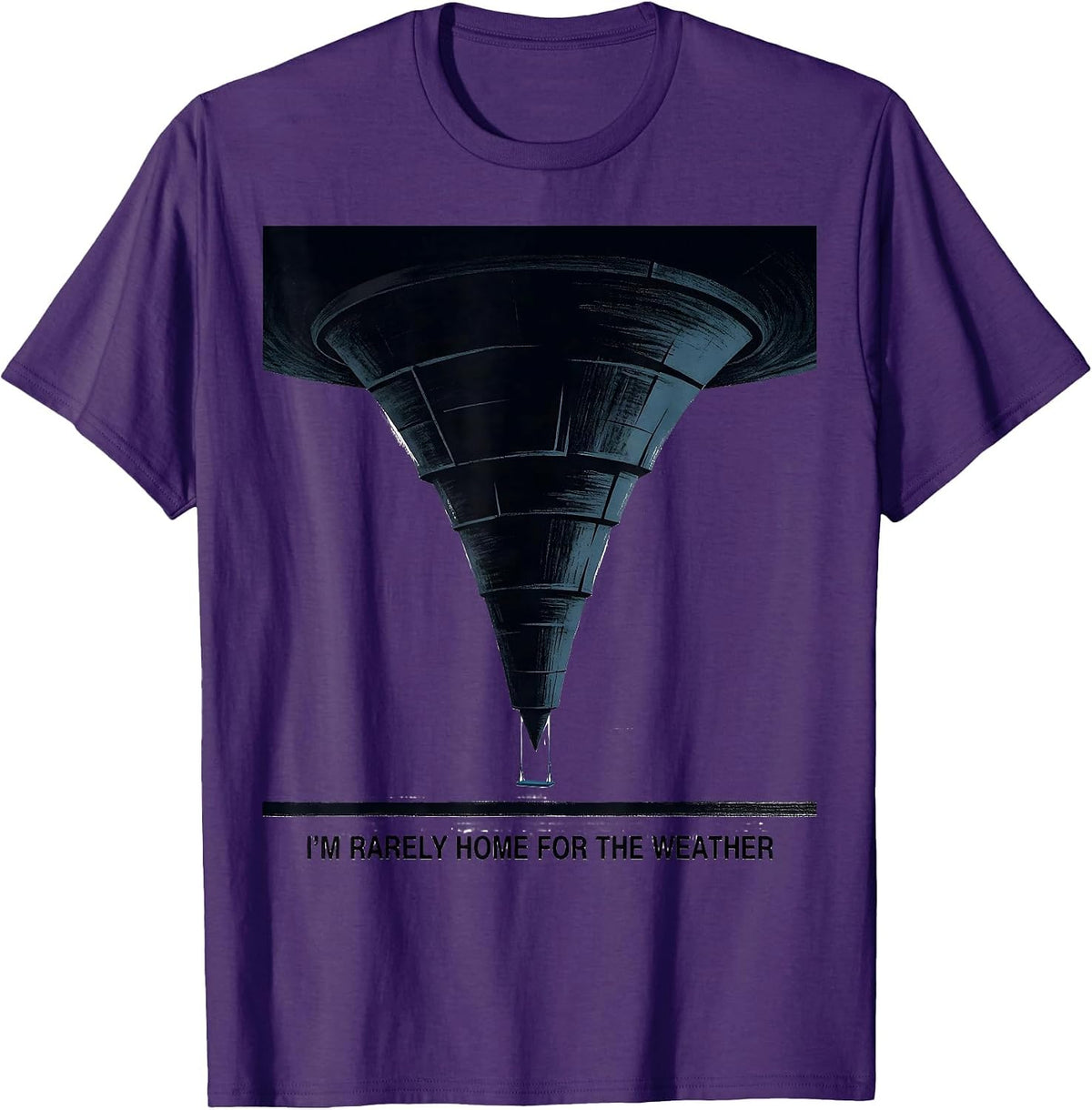 Men's I'm Rarely Home For The Weather Funny Storm Chaser T-Shirt - Purple