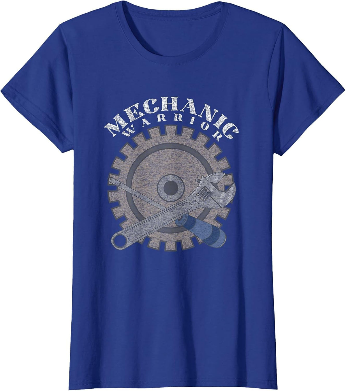 Funny Mechanic Auto Repair Vintage Graphic T-Shirt - Royal Blue