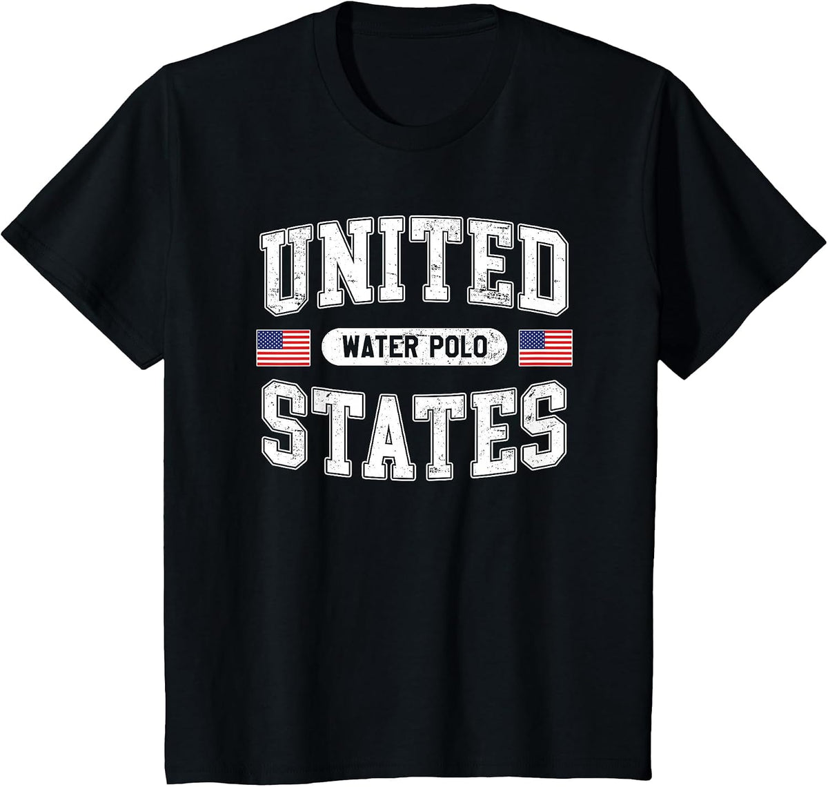 United States Water Polo T-Shirt - Black