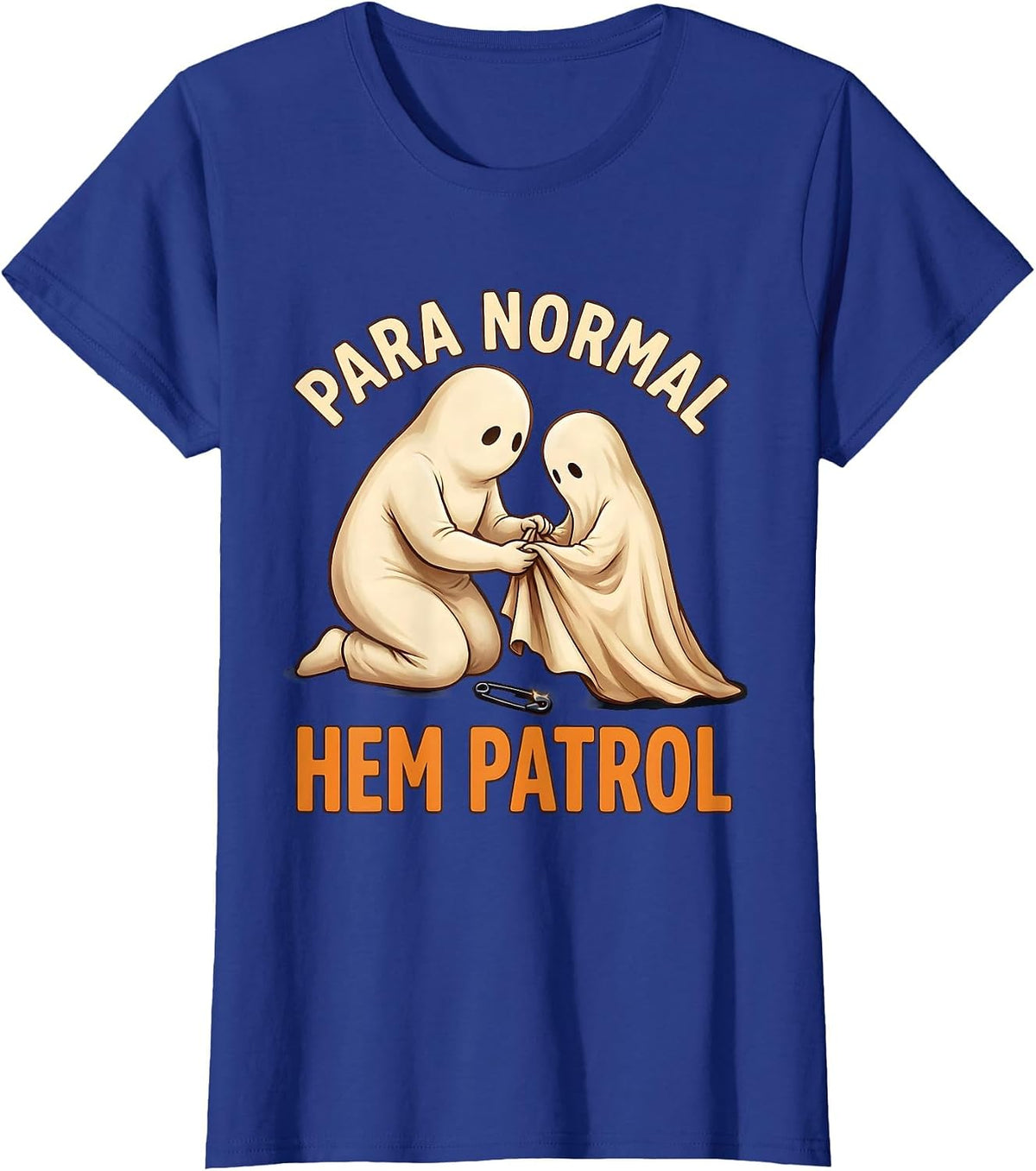 Women's Para Normal Hem Patrol Funny Paraprofessional Halloween T-Shirt - Royal Blue